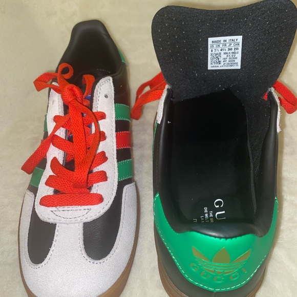 Unisex Size 8 - Adidas x Gucci Gazelle “Black Green Red” - Picture 6 of 8